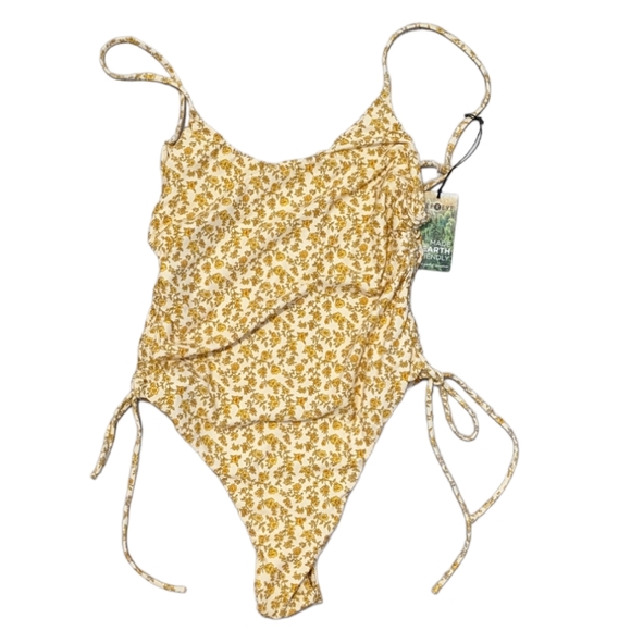 Sunbleached Swim Other - Sunbleached Swim Rosie One Piece Palma Vintage Yellow Floral XL NWT